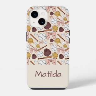 Para iPhone 14 Funda de teléfono con patrón de lazo femenino pers