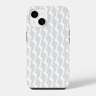 Para iPhone 14 Funda de teléfono con patrón geométrico blanco min