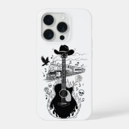 Funda de teléfono con tema de Johnny Cash