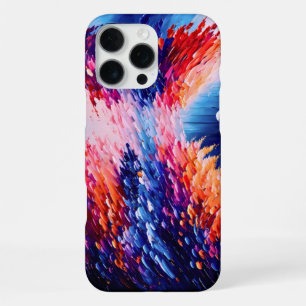 Para iPhone 16 Pro Max Funda de teléfono con textura de pintura al óleo a