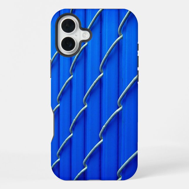 Para iPhone Funda de teléfono con valla azul (Reverso )