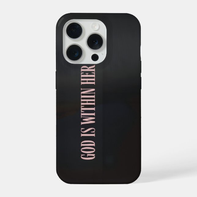 Para iPhone Funda de teléfono con versículo de la Biblia crist (Reverso )