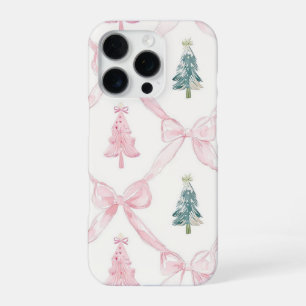 Para iPhone 16 Pro Funda de teléfono coqueta de Navidad