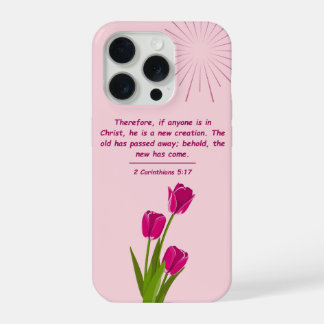 Funda de teléfono cristiana 2 Corintios 5:17