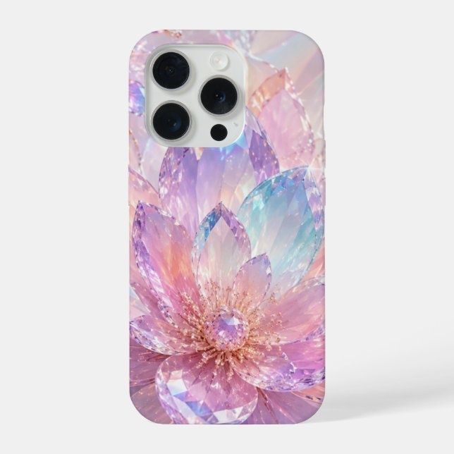 Para iPhone Funda de teléfono Crystal Lotus Pastel (Reverso )