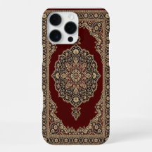 Funda de teléfono de alfombra persa roja clásica –