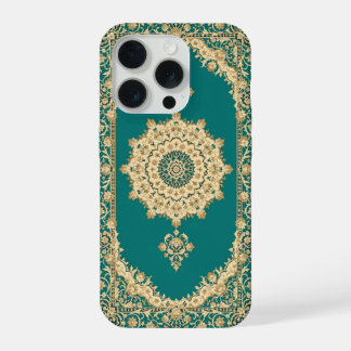 Funda de teléfono de alfombra persa turquesa – Bor