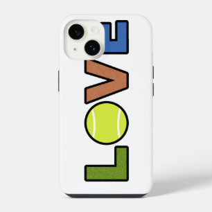 Para iPhone 14 Funda de teléfono de amor al tenis