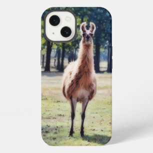 Funda de teléfono de arte de animal lindo Llama sa