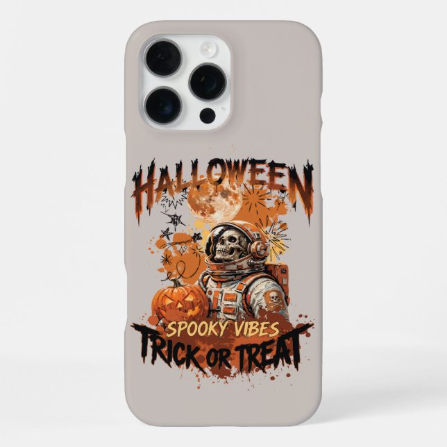 Para iPhone Funda de teléfono de astronauta de Halloween (Reverso )
