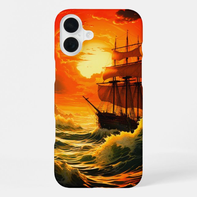 Para iPhone Funda de teléfono de barco (Reverso )