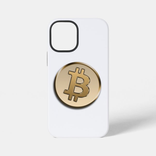 Para iPhone Funda de teléfono de Bitcoin de oro (Reverso )