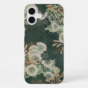 Para iPhone 16 Plus Funda de teléfono de crisantemo japonés vintage