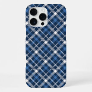 Para iPhone 16 Pro Max Funda de teléfono de cuadros azules clásica - Tart