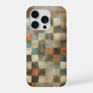 Funda de teléfono de damero de óxido industrial vi