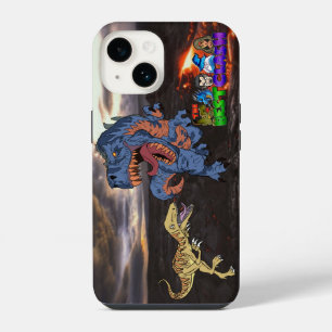 Para iPhone 14 Funda de teléfono de dinosaurios T-Rex Raptor El m