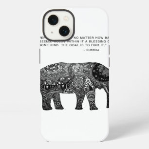 Funda de teléfono de elefante Buda sabiduría