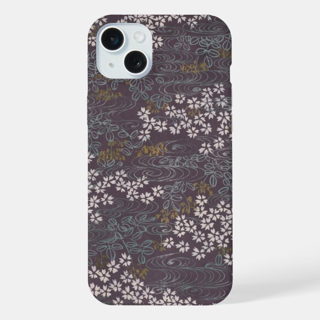 Para iPhone Funda de teléfono de flor de cerezo japonesa | Río (Reverso )