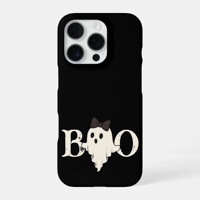 Para iPhone Funda de teléfono de Halloween adorable – Fantasma (Reverso)