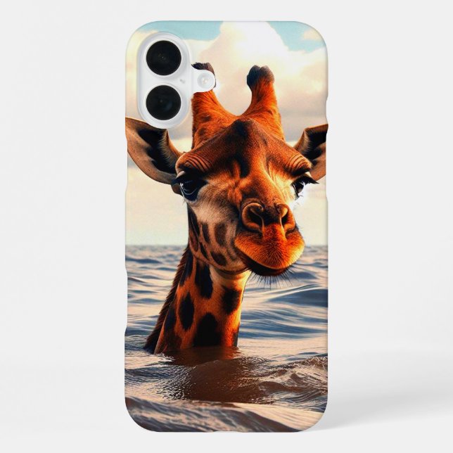 Para iPhone Funda de teléfono de jirafa perdida (Reverso )