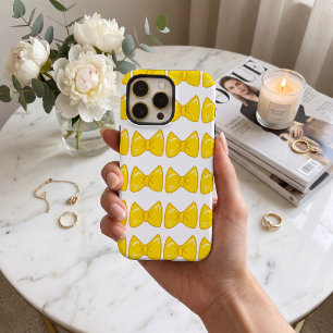 Para iPhone 16 Pro Max Funda de teléfono de lazo amarillo brillante - Laz