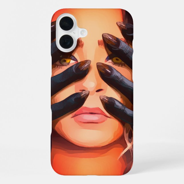 Para iPhone Funda de teléfono de manos malvadas (Reverso )