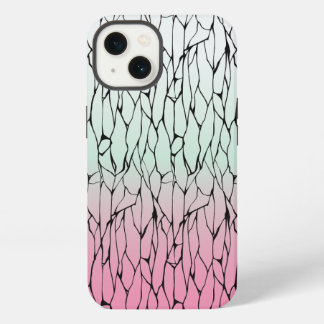 Funda de teléfono de mariposa monarca blanca y ros