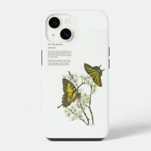 Para iPhone 14 Funda de teléfono de mariposa pintada a mano