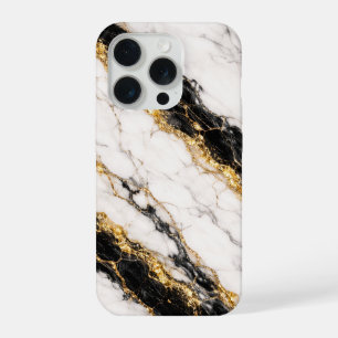 Funda de teléfono de mármol blanco de lujo con ven