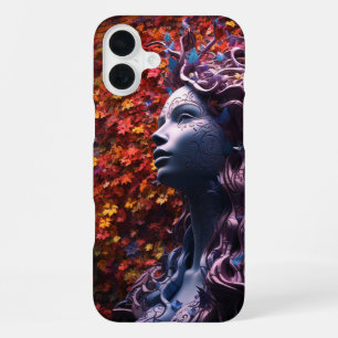 Para iPhone 16 Plus Funda de teléfono de mujer artística