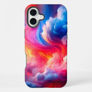 Para iPhone 16 Plus Funda de teléfono de nubes artísticas