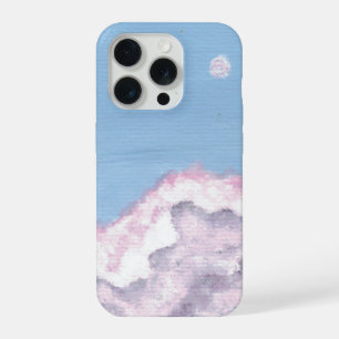 Funda de teléfono de Nubes Esponjosas Rosadas y Mo