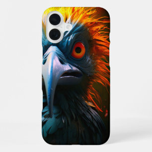 Para iPhone 16 Plus Funda de teléfono de pájaro artístico