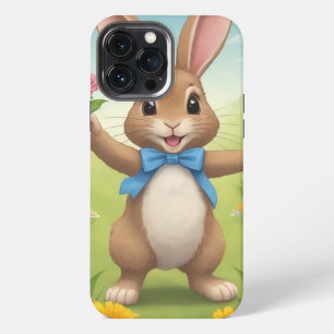 Para iPhone 13 Pro Max Funda de teléfono de Pascua del Sr. Conejo