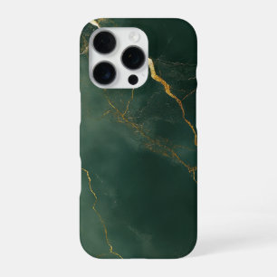 Para iPhone 16 Pro Funda de teléfono de piedra de mármol azul elegant