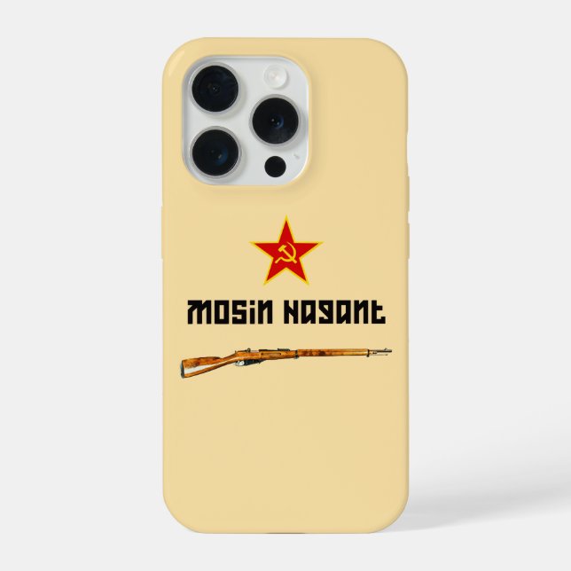 Para iPhone Funda de teléfono de rifle Mosin Nagant soviético (Reverso )
