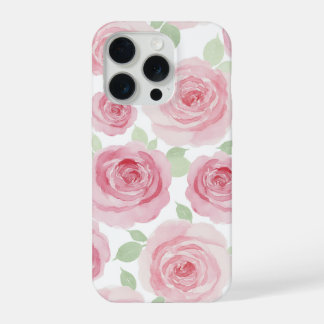 Funda de teléfono de rosas rosadas elegantes