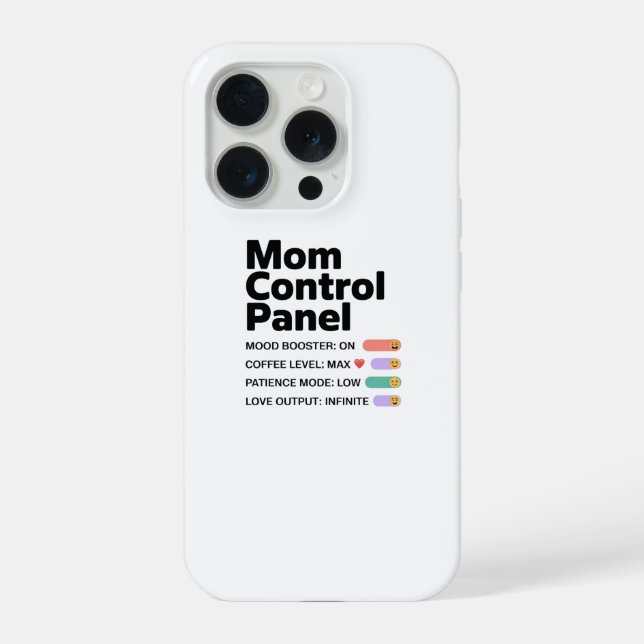 Para iPhone Funda de teléfono del panel de control de mamá | D (Reverso )