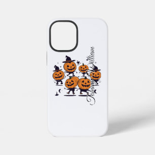 Para iPhone 12 Mini Funda de teléfono divertida de calabaza de Hallowe