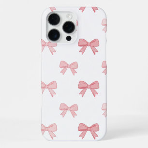 Para iPhone 16 Pro Max Funda de teléfono elegante con patrón de lazo en r