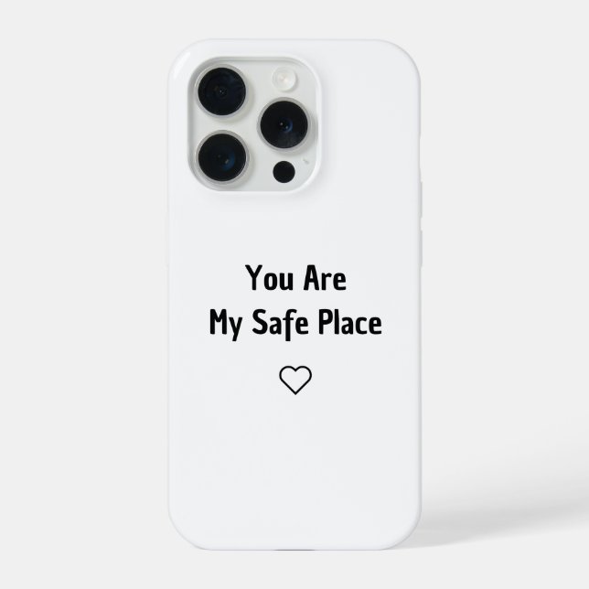 Para iPhone Funda de teléfono 'Eres mi lugar seguro' (Reverso )
