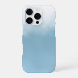 Para iPhone 16 Pro Funda de teléfono estética de nube azul