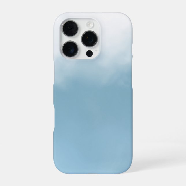 Para iPhone Funda de teléfono estética de nube azul (Reverso)