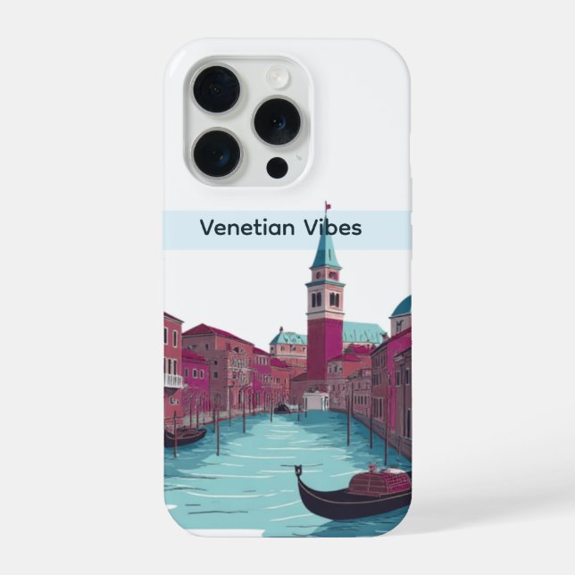 Para iPhone Funda de teléfono estética moderna y fresca Venice (Reverso )