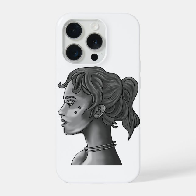 Para iPhone Funda de teléfono estética Musa Celestial (Reverso )