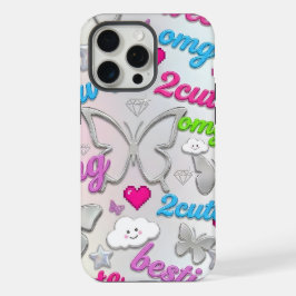 Funda de teléfono estética Y2K mariposa nostalgia