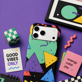 Para iPhone 16 Pro Funda de teléfono estilo Memphis decoración dopami