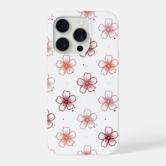 Para iPhone funda de teléfono floral (Reverso )