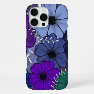 Para iPhone 16 Pro Max Funda de teléfono floral