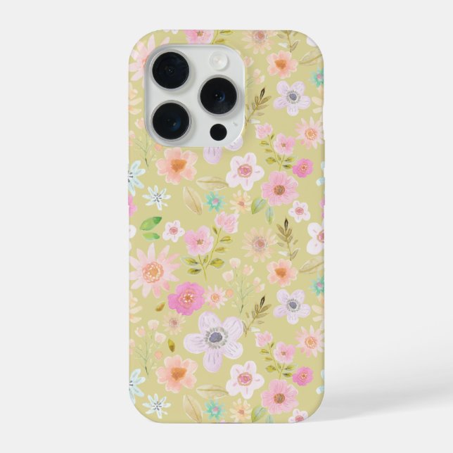 Para iPhone Funda de teléfono floral boho (Reverso )